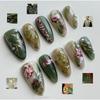 INS Hot Selling Accept Customization Duck Shape Artificial Fingernails Manicure False Nails with Glue Stickers Press on Nails