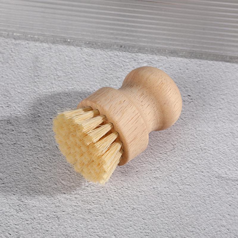 Exquisite Beech Wood & Sisal Dishwashing Brush with Short Handle for Kitchen Cleaning
