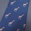 [CUFFSMANIA] Navy Blue Giraffe Pattern Funny Unique Tie