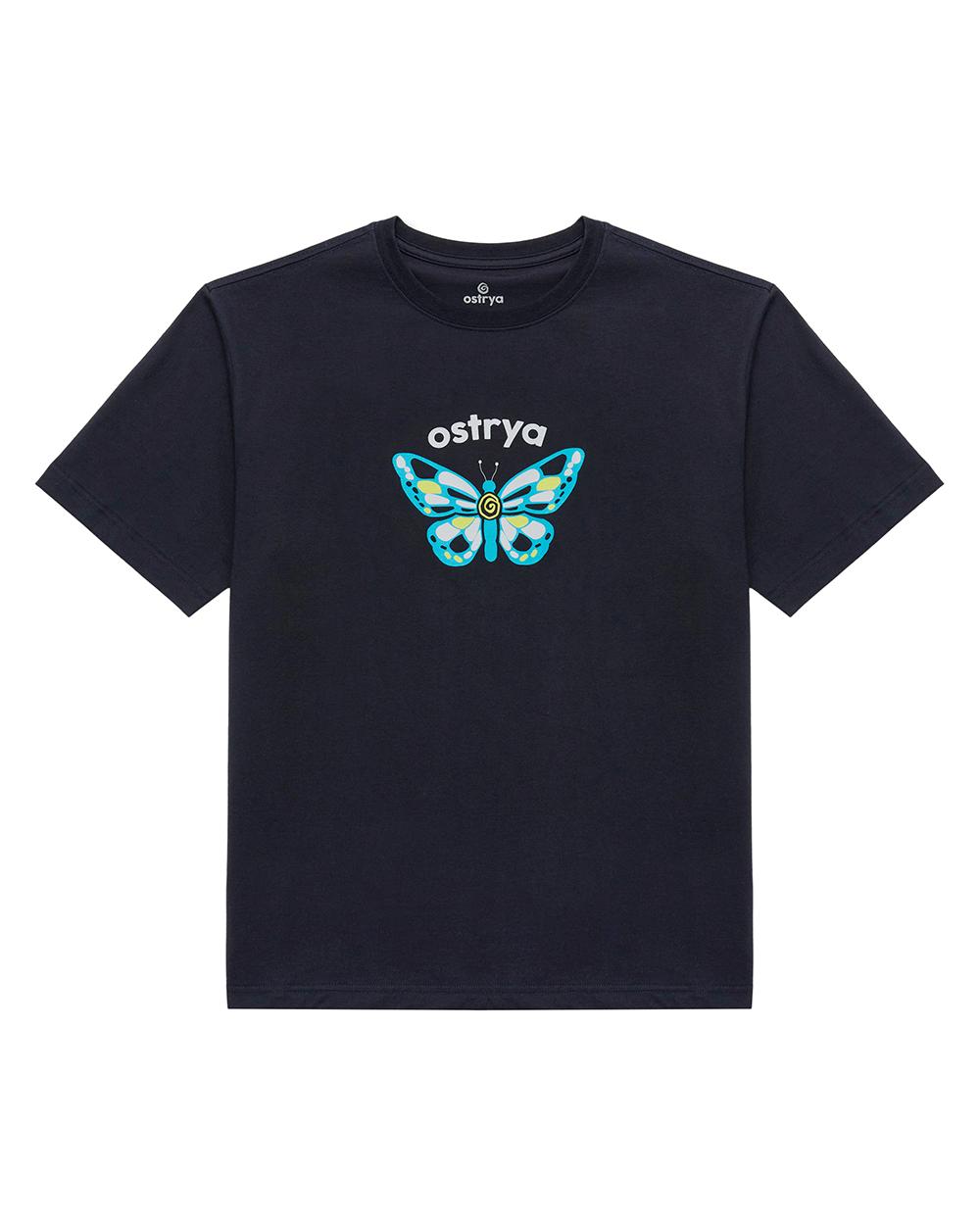 Австрия Fly Away Тяжелая футболка Du-Tee Стирка Черная S