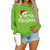 Women's Casual Fashion Round Neck Long Sleeve Christmas Printed Sweatshirt