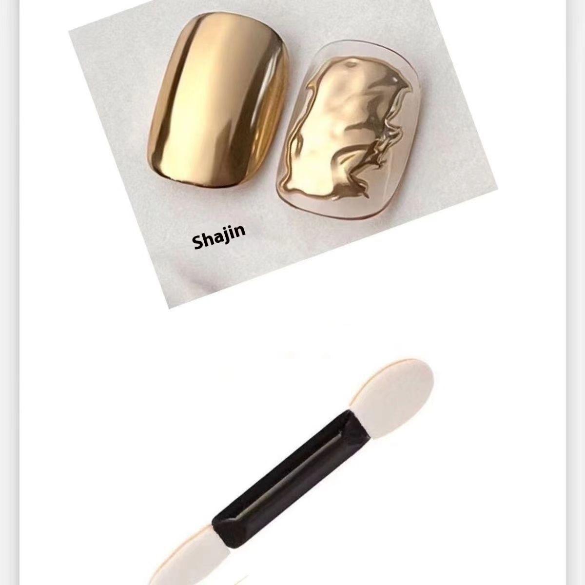 

Металлическая волшебная зеркальная пудра для ногтей, украшения для ногтей, супер яркое ретро-зеркальное украшение цвета шампанского, золота и серебра, краска для ногтей