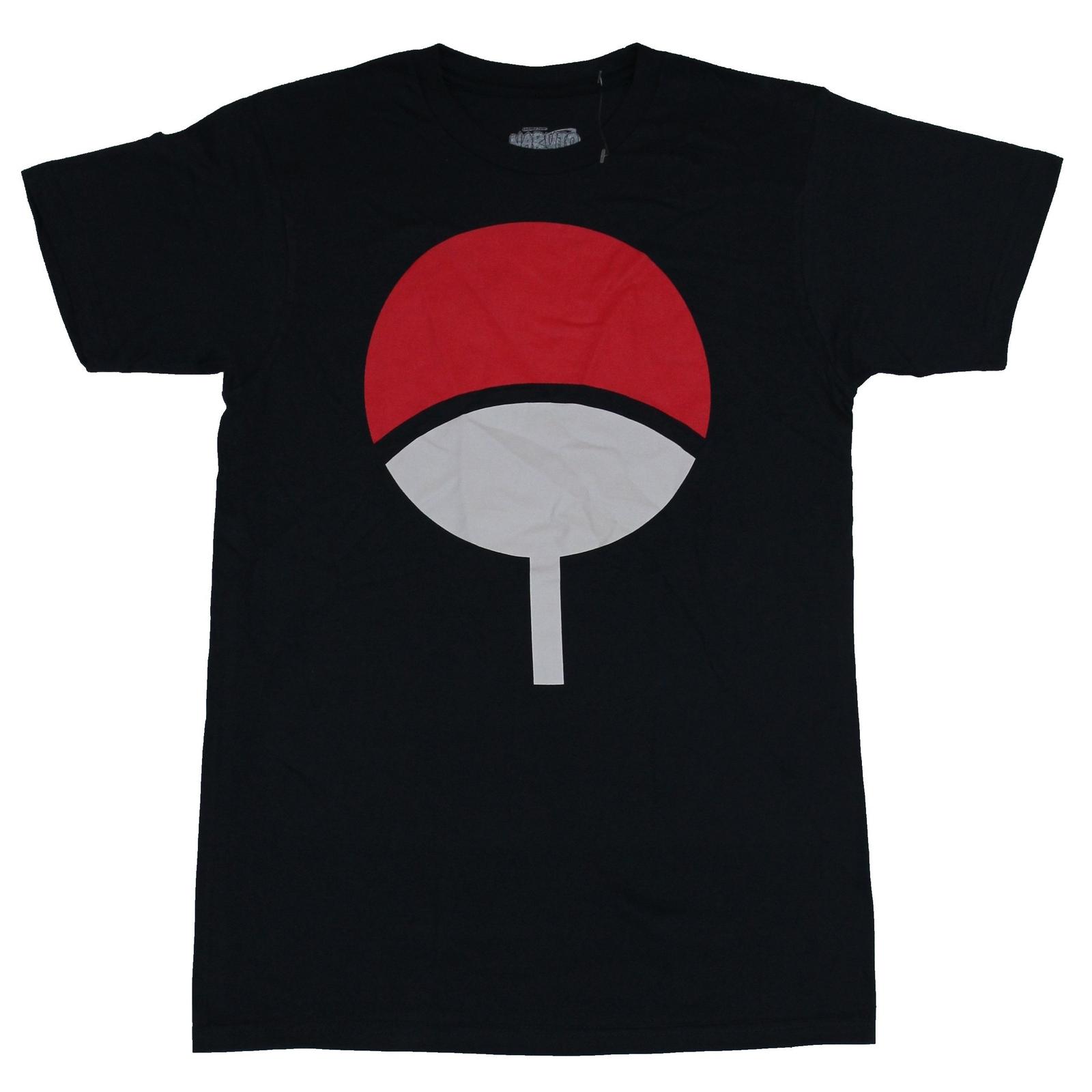 Naruto Shippuden Adult New T-Shirt - Sasuke Uchiha Simple Circle Symbol S