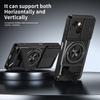 KEYSION Magnetic Phone Case for TECNO Spark 40C 4G Slide Camera Protection Upright Kickstand 360° Ring Shockproof Back Cover