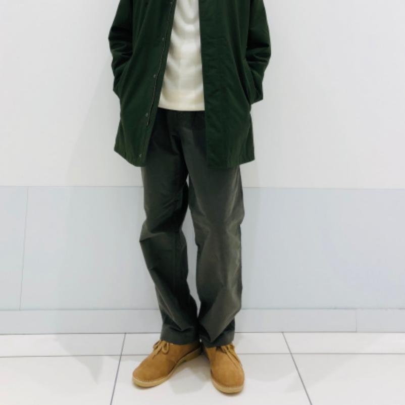 UNIQLO Solid Color High Waist Straight Leg Casual Pants Unisex bottoms Olive 450277-56