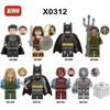 XinHong X0312 Super Hero Building Block Minifigures Set, 8-Pack Assembly Model Toy Bags X1696-1703