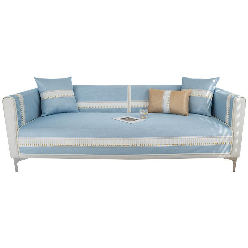 Sofa Cushion Summer Summer Ice Silk Summer Mat Seat Cushion Universal Case Cover Cloth New Chinese Fashion Simple Modern