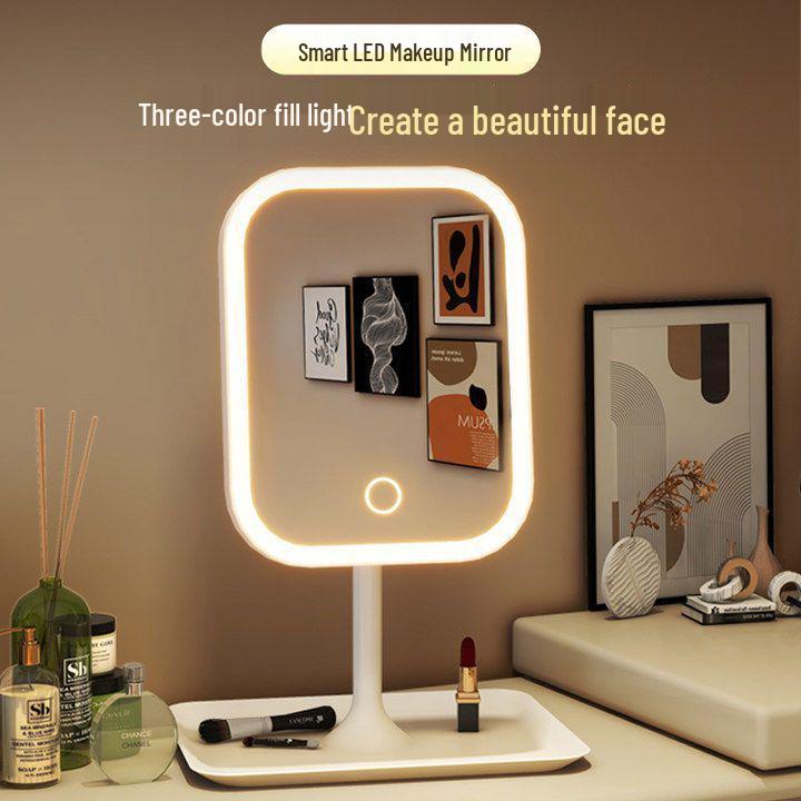 Luminous LED Smart Vanity Mirror with Lights for Bedroom & Dorms