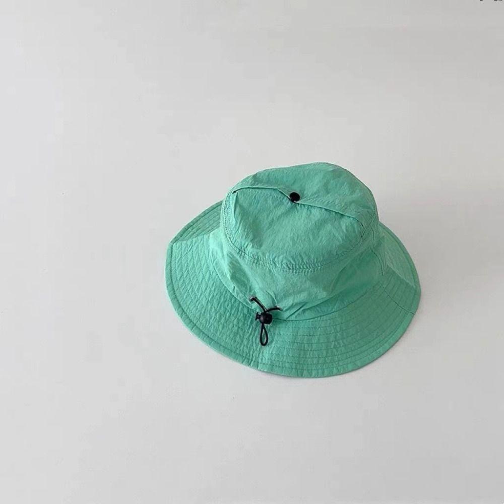 Candy Color Baby Sun Protection Cap Quick Dry Children Fishman Hat Casual Kids Bucket Hat  Summer