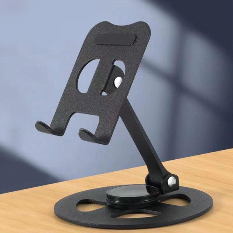 

360° Rotating Aluminum Desktop Stand: Portable Folding Tablet & Phone Holder 【E2-1-707】