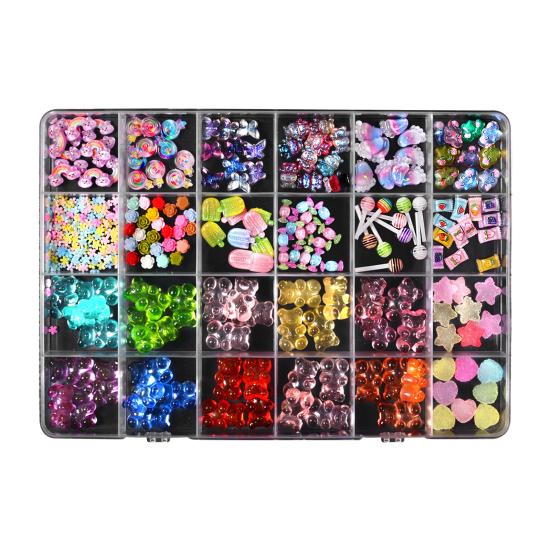 1 Set 3D Nail Art Charm Assorted Mini Acrylic Nail Design Jewelry Resin Charm DIY Crafts Nail Decoration Accessories