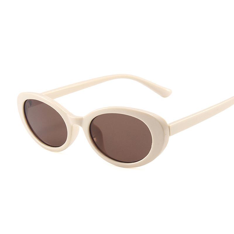 Vintage Oval Round Sunglasses Woman Brand Designer Candy Colors Sun Glasses Female Summer Styles Small Frame Mirror Shades