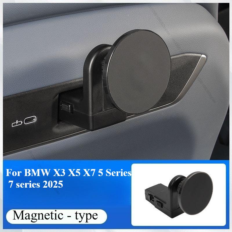 Per BMW X3 X5 X7 Serie 5 Serie 7 2025 G45 Sedile Posteriore Pad Magnetico Porta Telefono Staffa Rivestimento Supporto Auto Accessori Auto