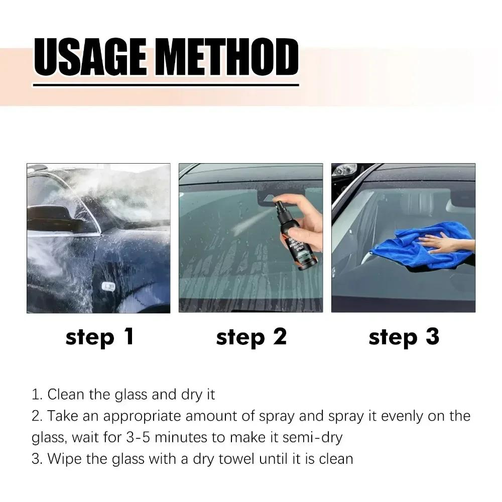 1pcs Auto Water Repellent Spray Anti Rain Coating for Car Glass Hydrophobic Anti-rain Car Liquid Windshield Water Repellent