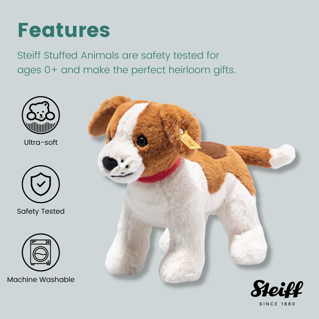 Steiff Snuffy the 067082 Japanese Dog, 27cm, (Official Product)