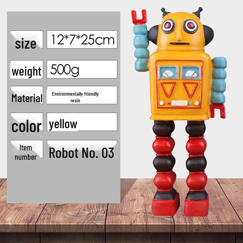 

Ретро-робот Zakka из смолы: Ностальгическая литературная модель ручной работы