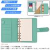 SHOP System Notebook B6 Size Checkered Pattern 4 Types of Refills Included Pocket Pen Holder OF410 MT's 6-Ring (Mint Green)