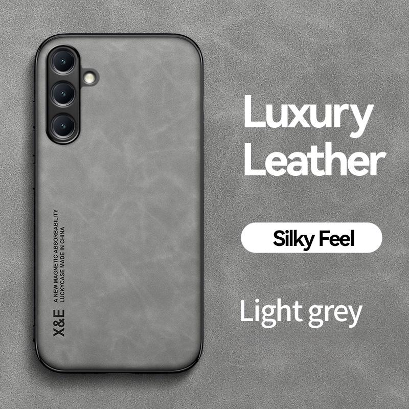 

Розкішний шкіряний протиударний чохол для Samsung Galaxy A16 A26 A36 A56 A06 5G Чохол з магнітним тримачем для автомобіля для Galaxy A 56 36 16 Fundas For Galaxy A26