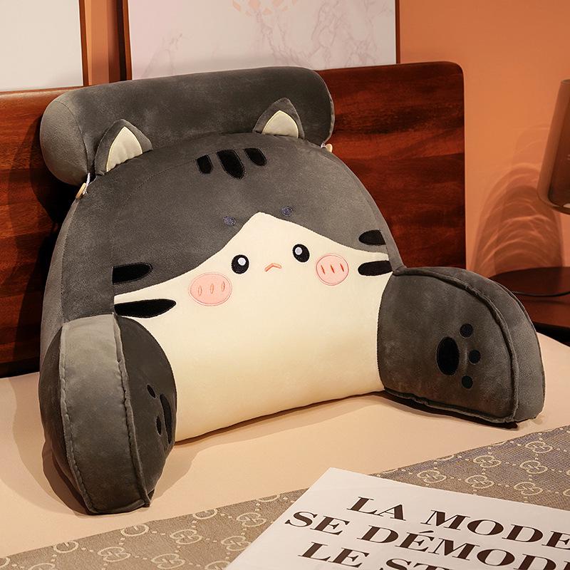 Cartoon Headboard Large Backrest Pillow for Student Dormitory: Soft Sofa, Bed, or Bay Window Reading and Lumbar Support Cushion