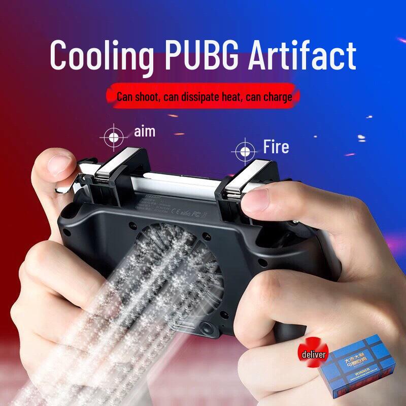 PUBG Four-Finger Mobile Game Controller with Fast Heat Dissipation