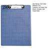 A4 Paper Clip Board File Folder, with Reinforced Metal And Clear Scale Ruler Clipboard Ruler, Portable Document Writing Pad, for Office School