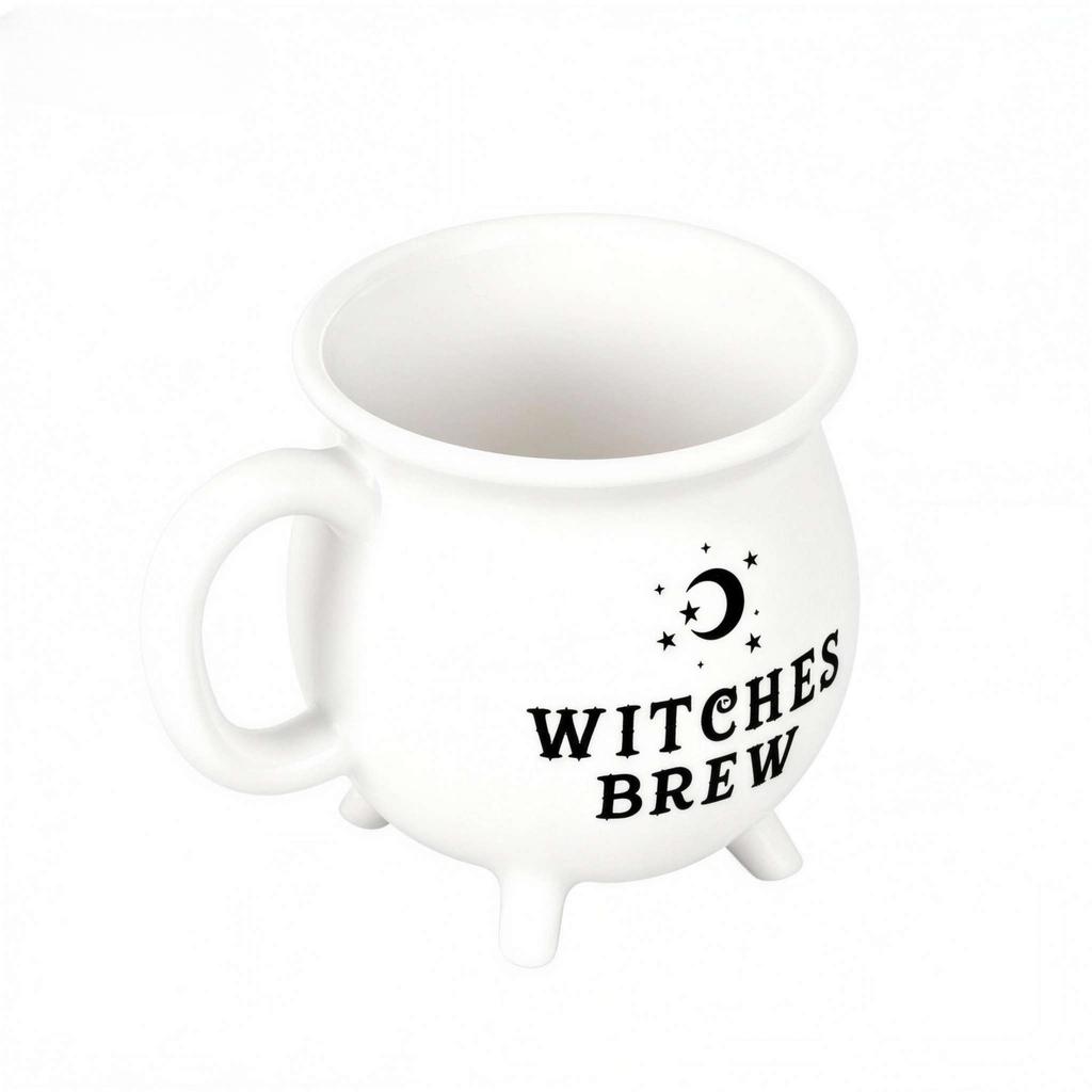 1 unidad, Taza de café Witch Brew, 350ml/ 11.8oz Taza de café de cerámica, Tazas de agua, Vajilla para bebidas de verano invierno, Regalos de cumpleaños, Regalo de Halloween
