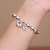 New Chinese Style Peace and Joy diy Silver bracelet, multi-strand bracelet, small fat lucky charm bracelet, fortune-bringing beads