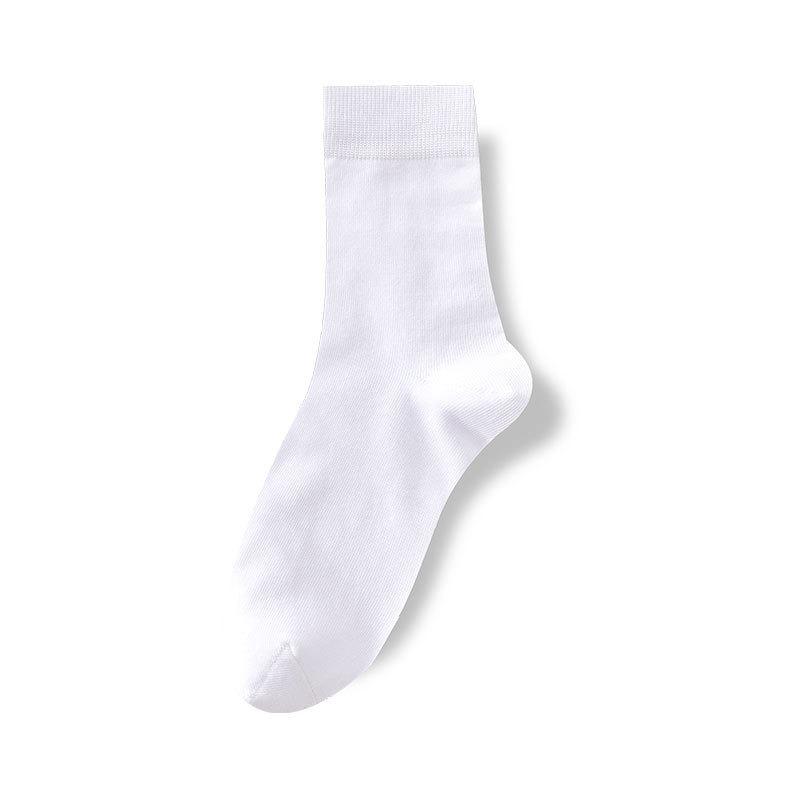 All-season Pure Cotton Men's Socks, Mid-calf Socks, Cotton Socks, Breathable, Sweat-absorbent, Antibacterial, Sports Antibacterial Long Stockings