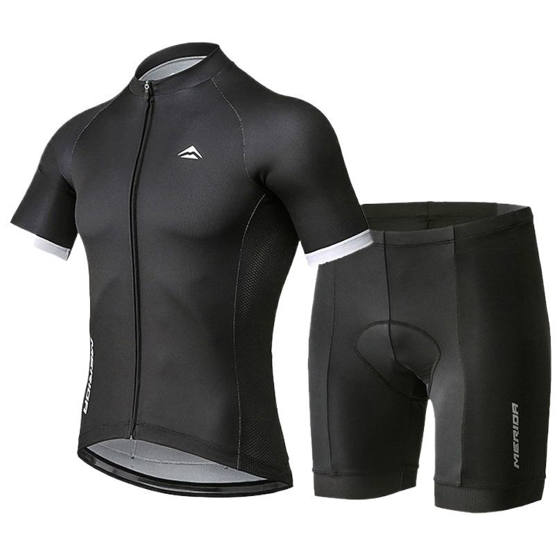 Summer Cycling Suit Short-sleeved Suit Mountain Road Cycling Clothes Team Version Slim-fit Quick-drying Top Shorts Men