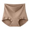 Plus Size Women's Autumn and Winter Thickened Color Cotton Wool High Waist Hip and Belly Extended Crotch Triangle Briefs