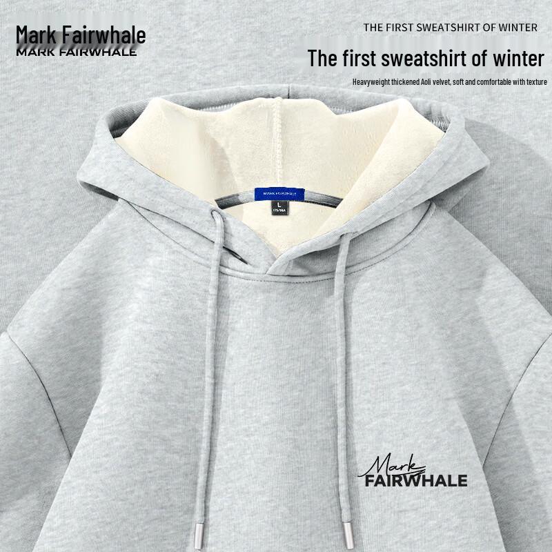 Mark Fairwhale Men's Heavyweight Fleece Hooded Sweatshirt
