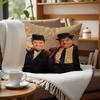 Classic Comedy Duo Print Cushion Cover, Zippered & Machine Washable Stain-Resistant, Sofa & Bed Pillowcase