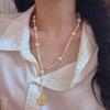 Vintage High-Quality High-Gloss Faux Pearl Collarbone Chain Necklace Sweater Chain
