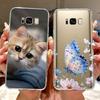 For Samsung Galaxy S8 Plus Case SM-G955F Luxury Flowers Painted Cover Soft Slim Phone Case For Samsung S8 S8+ GalaxyS8 Plus Bags