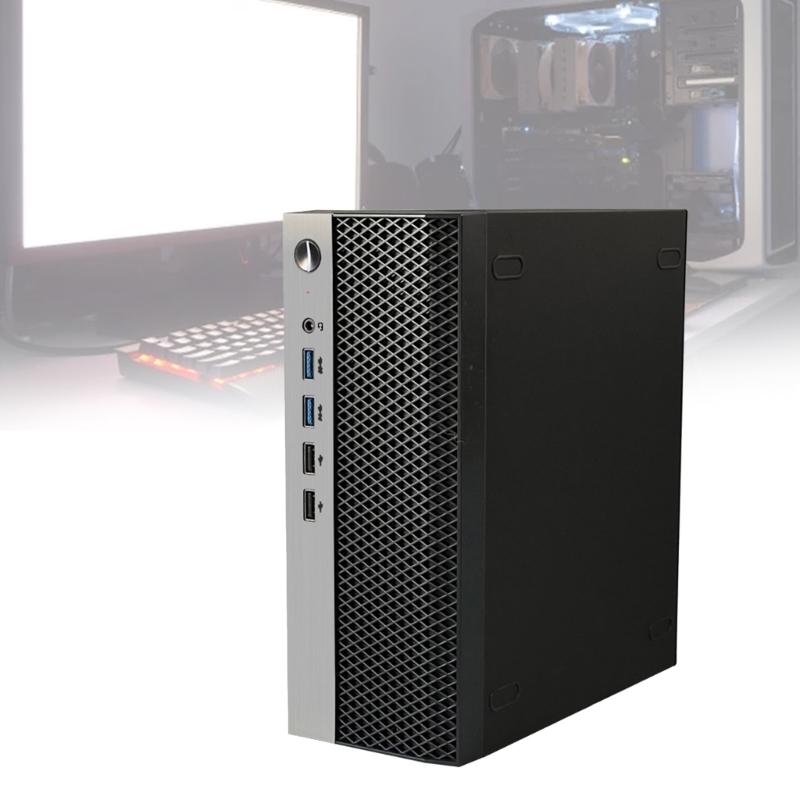 ITX Počítačová skříň Miniaturní kovový rám Vertikální horizontální umístění Flexibilní kompatibilita se stolem