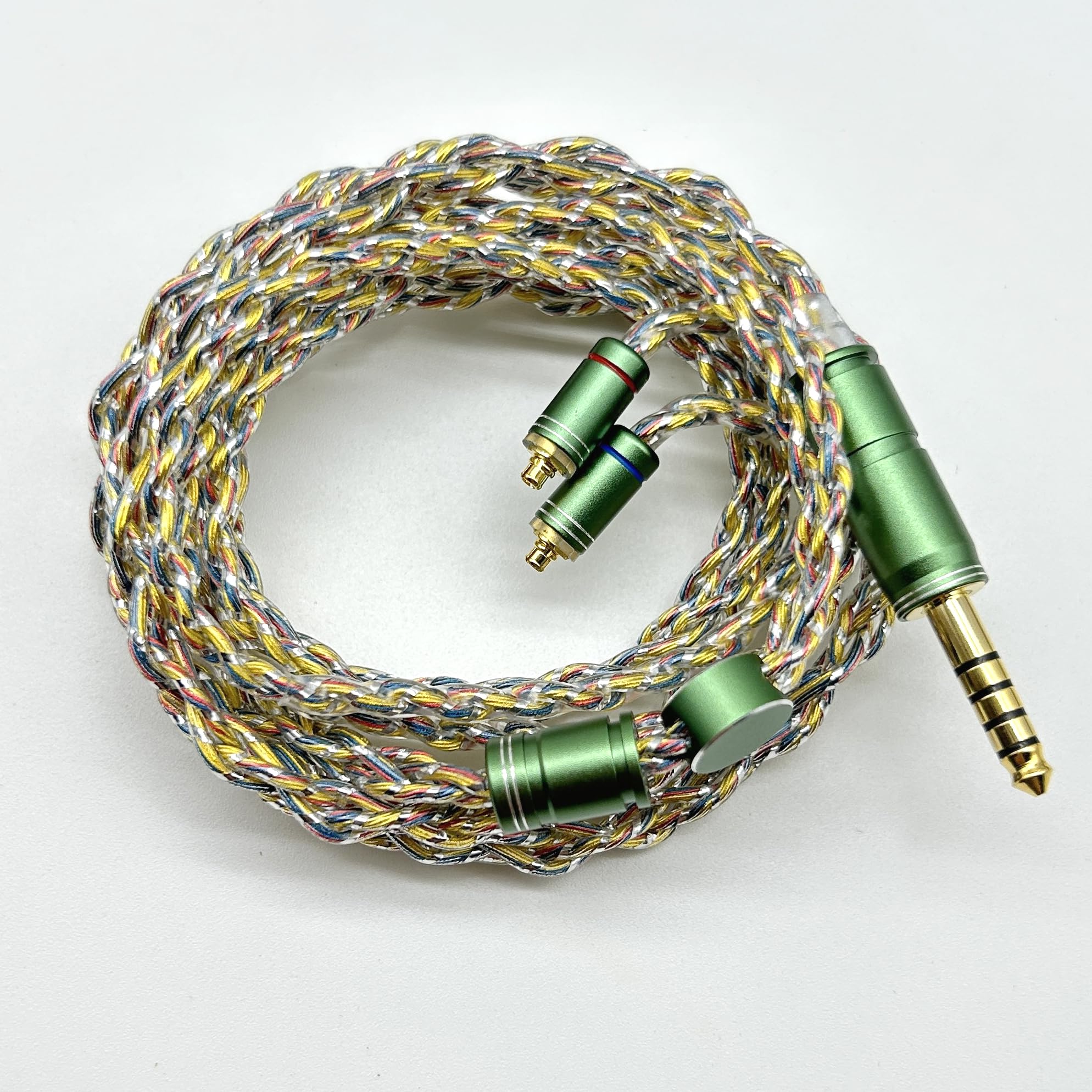 

MMCX Balance Gold Silver Copper Mixed Silver Foil Wire Replacement Cable MMCX Earphone Upgrade Cable [JSHiFi-Fairy] 4,4 мм Re-Cable Plated, Plated, &