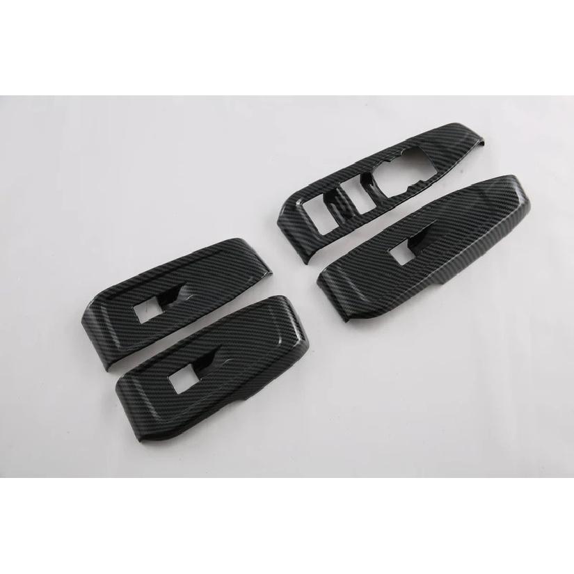 Pentru Ford RANGER T9 2024 Panou Interior ABS Carbon Mânere Uși Butoane Geamuri Decorative Accesorii Stilism Auto