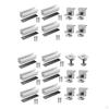 Solar Panel Brackets Kit 120mm Sturdy Lightweight Easy Installation Metal Professional End Clamp