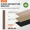 Wood Slat Acoustic Panels 7.9 X 94.5 Inch for Modern Wall Decor Walnut