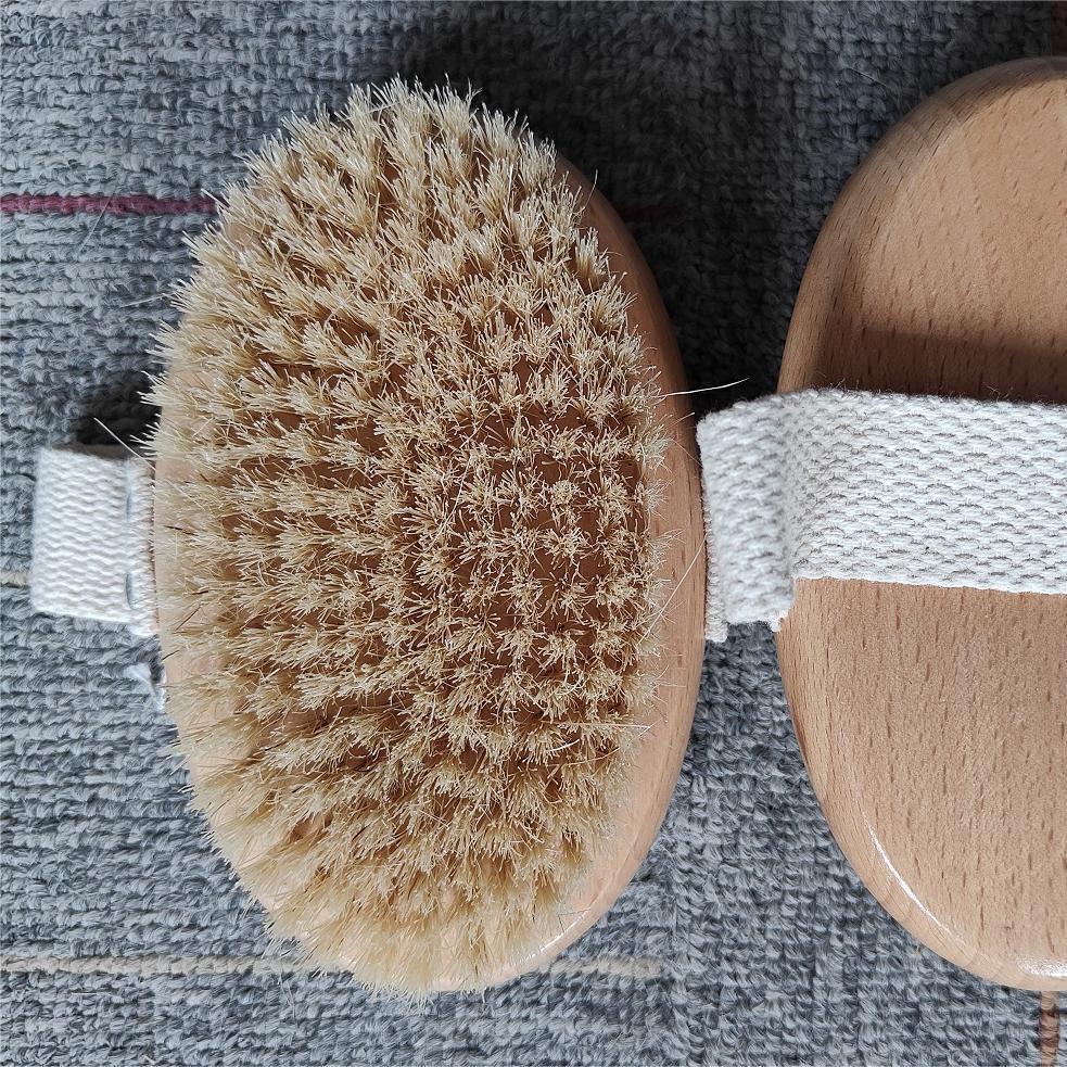 Cross-Border Bristle Massage Bath Brush - Handheld Round Body Brush