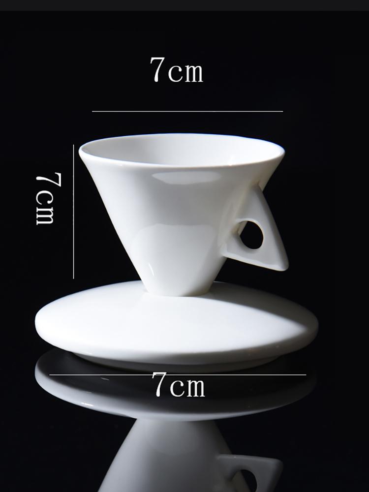 Simple Ceramic Coffee Cup Saucer White Bone China Dessert Milk Mug English Espresso Hand Brewed Coffee Cup Delicate Couple Mug