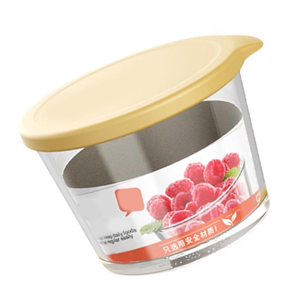 Round Glass Food Storage Container Soup Container Microwave Safe Meal Prep Container Glass Bowl