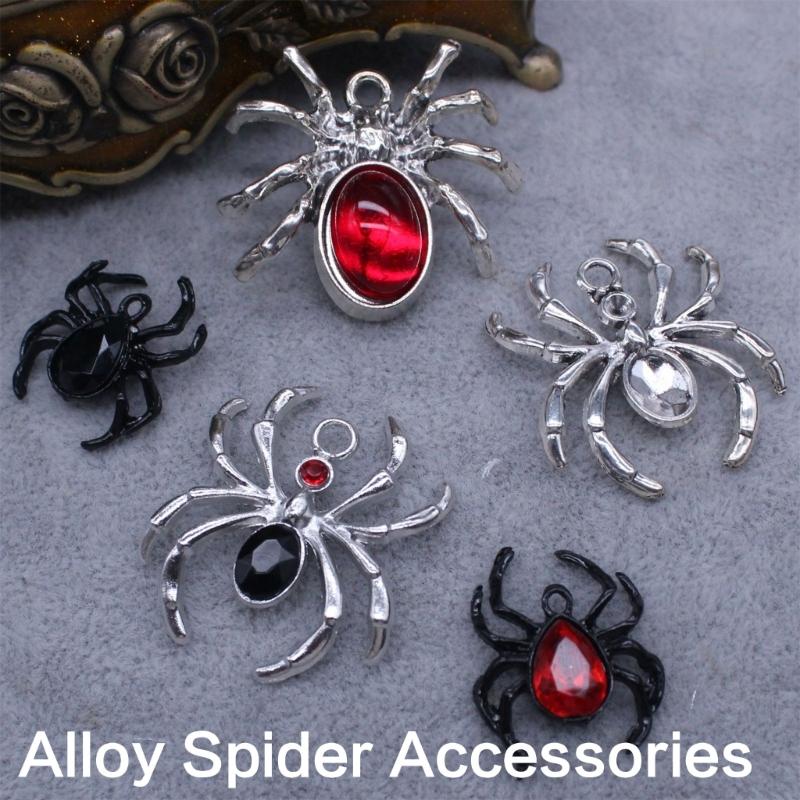 Artistics Metal Spiders Decorations for Clothing Embellishment Art Supplies Safe Craft Components