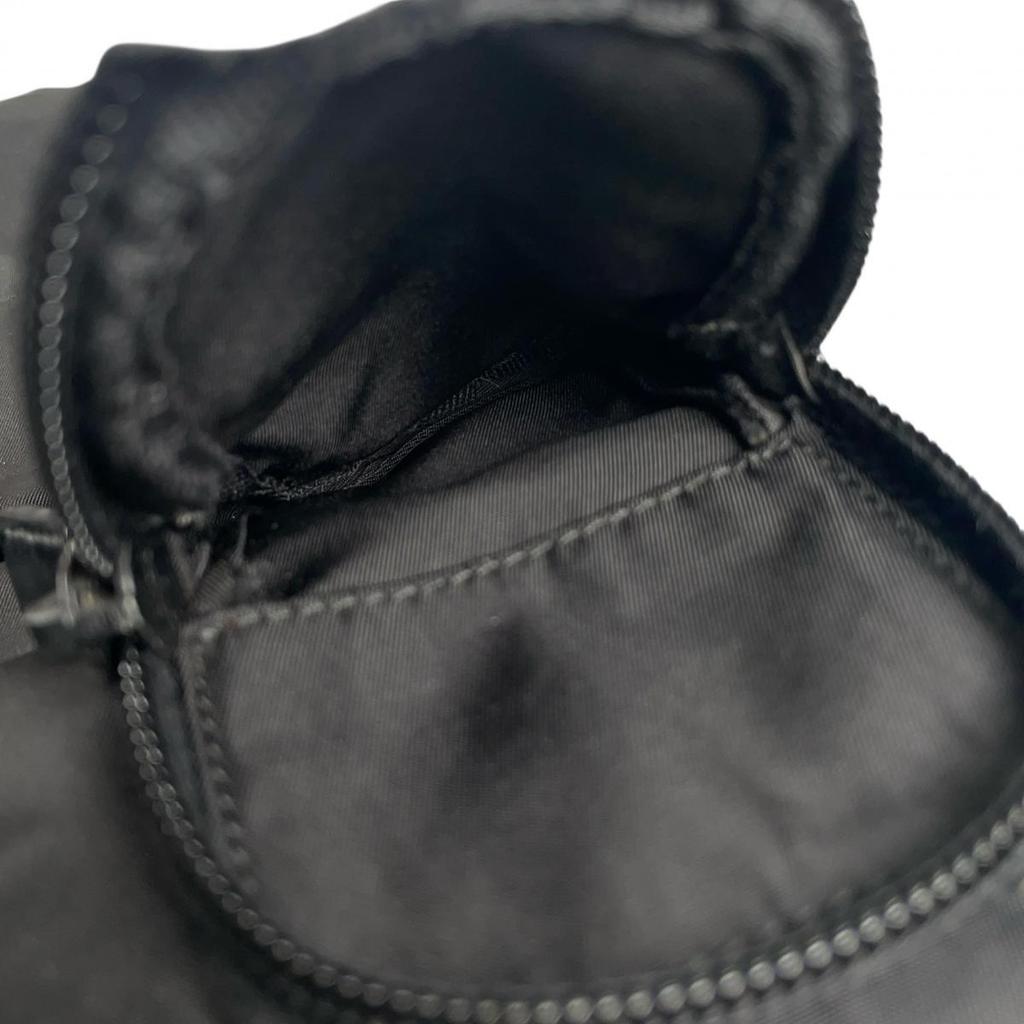 Prada Re-Nylon Triangular Logo Shoulder Bag Nylon Black Women BT0520 Used
