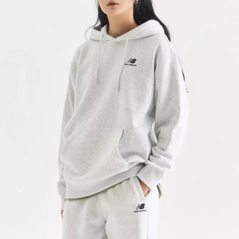 New Balance Hanorac Unisex Basic cu Logo Pieptănat Nbn0d41013