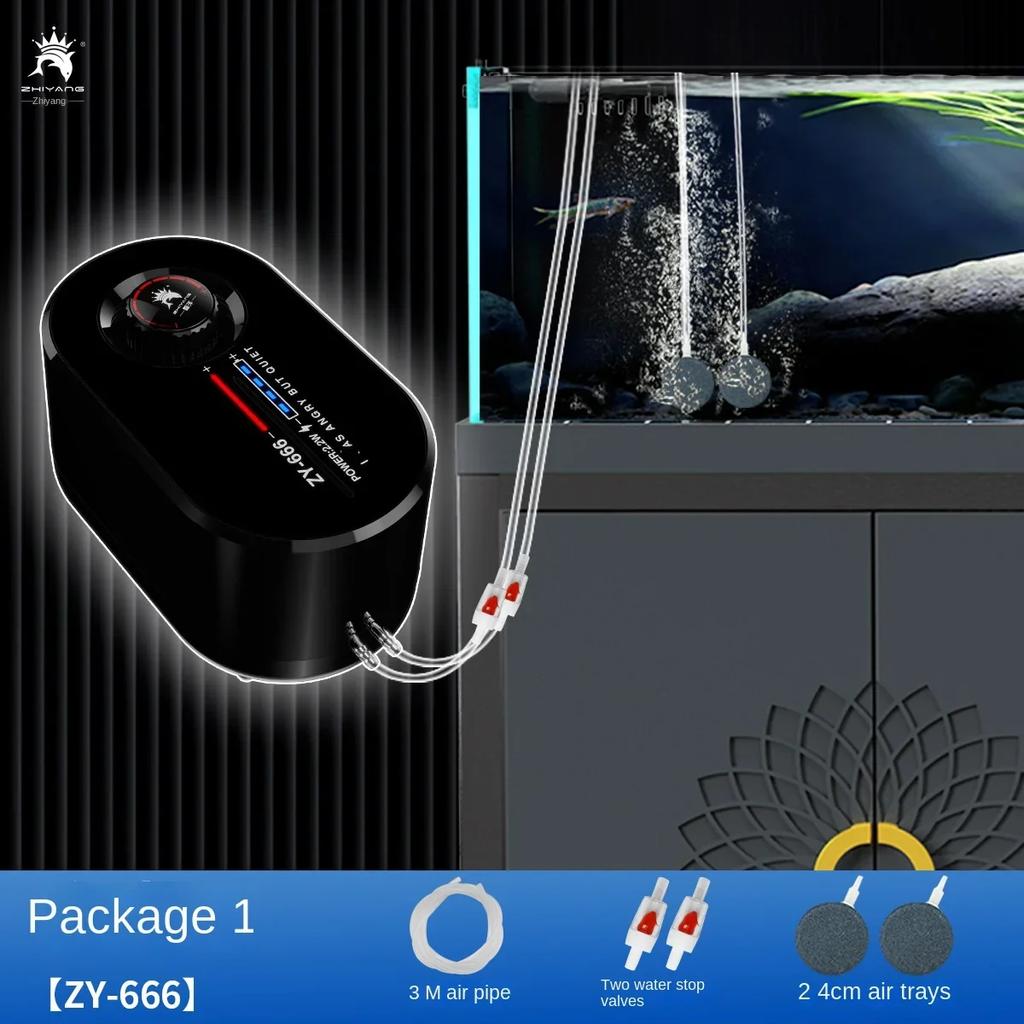 Ultra-quiet 2.2W-4W USB oxygenation pump fish air pump car lithium battery storage 20-70H household outdoor air pump fish tank