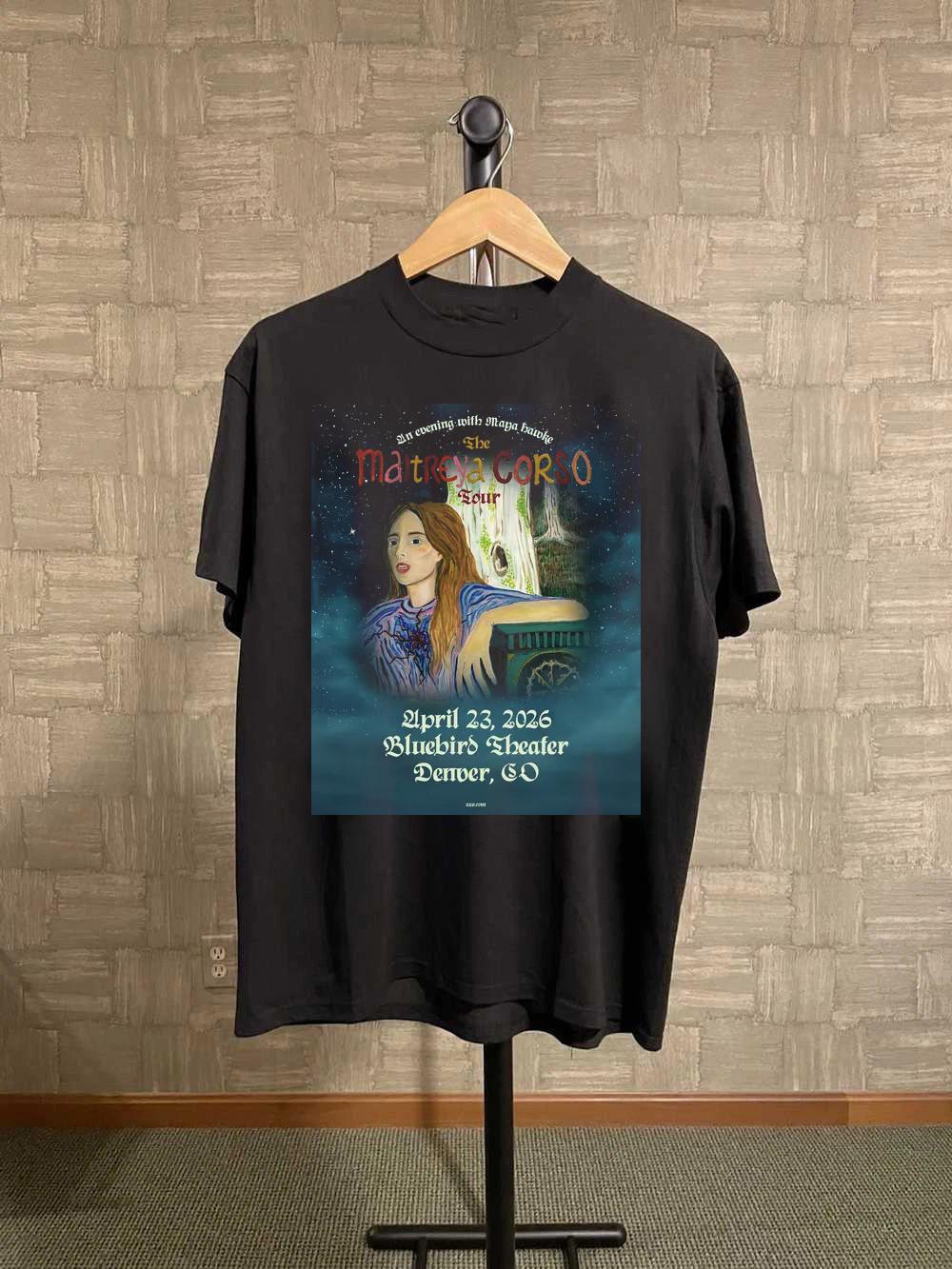 Maya Hawke 2026 Tour Dates Black Cotton Shirt All size L212 XXXXL