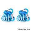 6 Pieces 12 Pieces Outside Camping Multi-tool Carabiner Steel Small Carabiner Clip Fishing Accessories High Quality Practical Daily Use