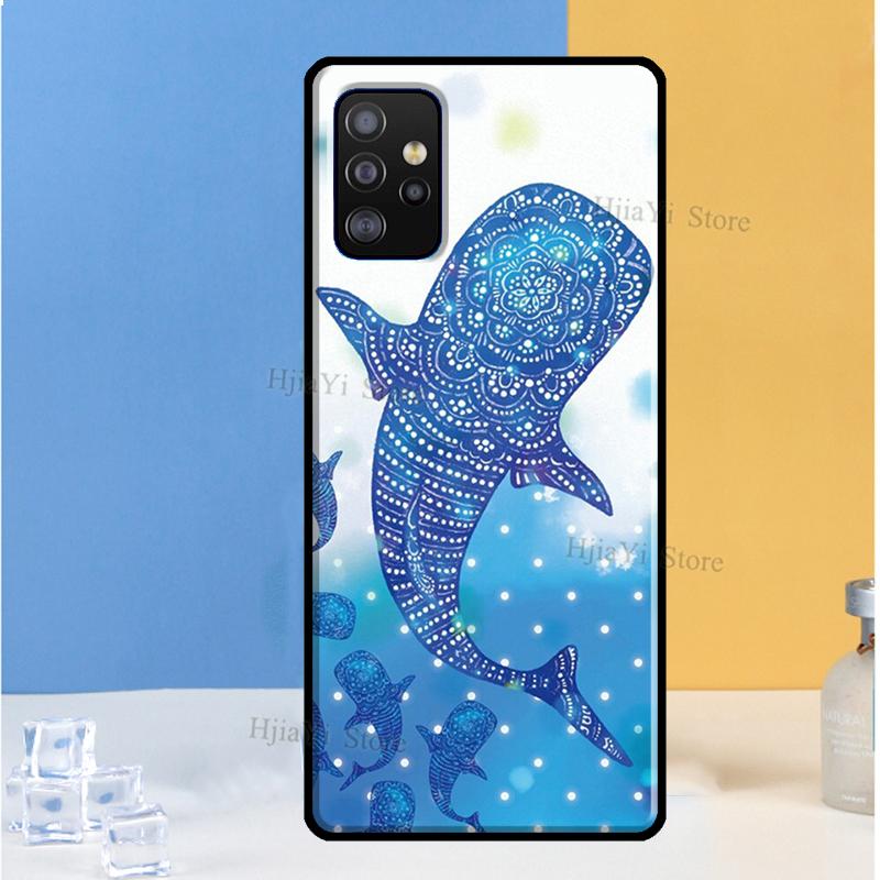 Cartoon Whale Case For Samsung A71 A51 A31 A11 A72 A52 A42 A32 A12 A21S A20e A10 A20 S A30 A40 A50 A70
