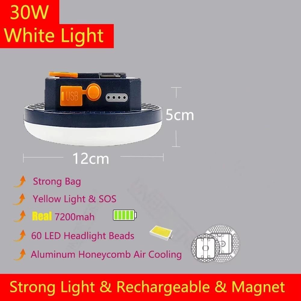Multifunctional Camping Lights Outdoor Magnetic Suction Tent Lanterns Maintenance Emergency Rechargeable Lamp Outdoor Lights